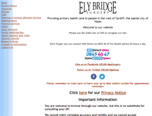 Tablet Screenshot of elybridge.co.uk